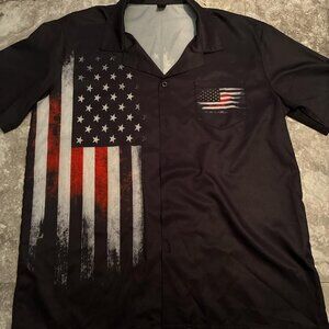 Men's Flag Button Down